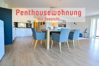 Küche/Küchenzeile in der Unterkunft Haus Hohe Geest HG27