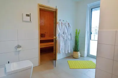 Ein Badezimmer in der Unterkunft Haus Hohe Geest HG27
