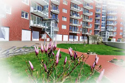 Das Gebäude in dem sich die Ferienwohnung befindet