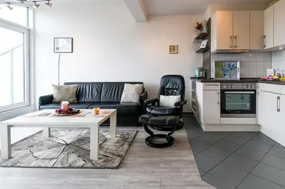 Küche/Küchenzeile in der Unterkunft Haus Nordseebrandung NA72