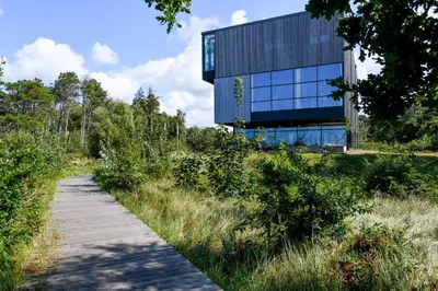 Das Gebäude in dem sich die Ferienwohnung befindet