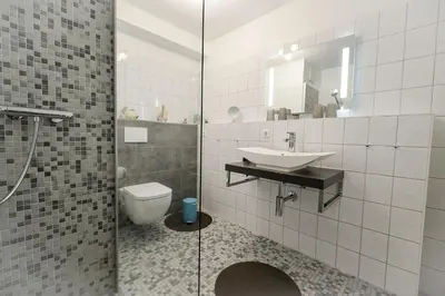 Ein Badezimmer in der Unterkunft Haus Nordseebrandung ND12