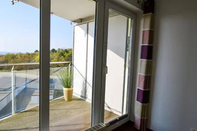 Ein Balkon oder eine Terrasse in der Unterkunft Haus Nordseebrandung ND42