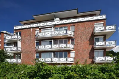 Das Gebäude in dem sich die Ferienwohnung befindet