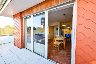 Ein Balkon oder eine Terrasse in der Unterkunft Haus Seewind HS22