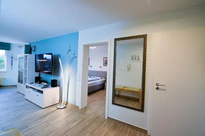 Ein Bett oder Betten in einem Zimmer der Unterkunft Haus Nordseebrandung NC34