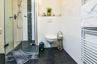 Ein Badezimmer in der Unterkunft Haus Nordseebrandung NC53