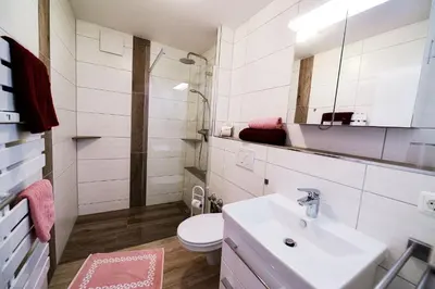 Ein Badezimmer in der Unterkunft Haus Nordseebrandung NC56