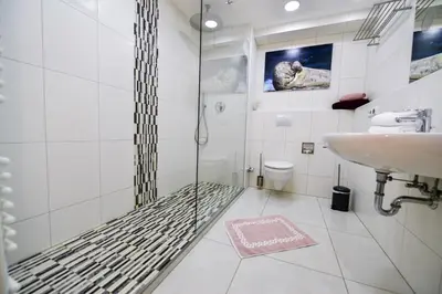 Ein Badezimmer in der Unterkunft Haus Nordseebrandung NC64