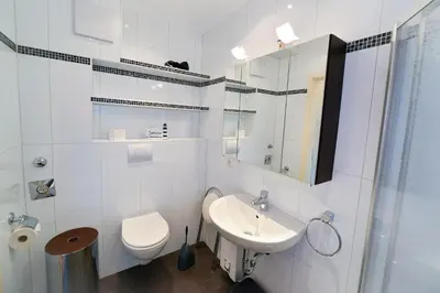 Ein Badezimmer in der Unterkunft Land und Meer LM08