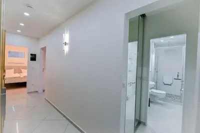 Ein Badezimmer in der Unterkunft Strandhochhaus SHH9