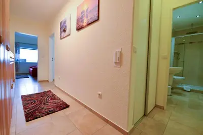 Ein Badezimmer in der Unterkunft Strandhochhaus SH12