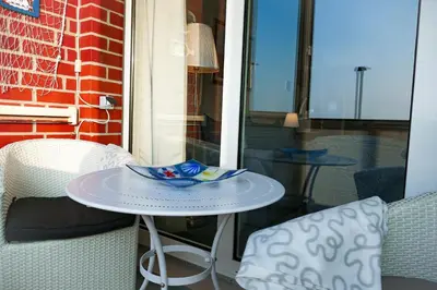 Ein Balkon oder eine Terrasse in der Unterkunft Haus Horizont HZ25