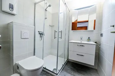 Ein Badezimmer in der Unterkunft Haus Horizont HZ25