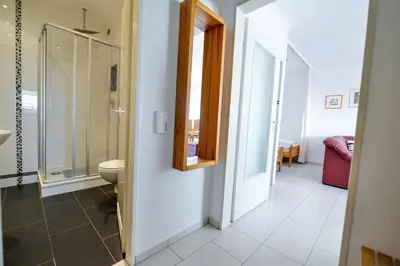 Ein Badezimmer in der Unterkunft Strandhochhaus SC13