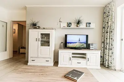 TV/Unterhaltungsangebot in der Unterkunft Strandhochhaus SHE9
