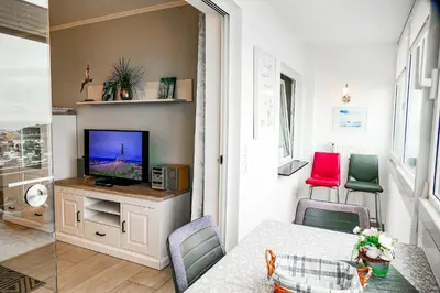 TV/Unterhaltungsangebot in der Unterkunft Strandhochhaus SHE9