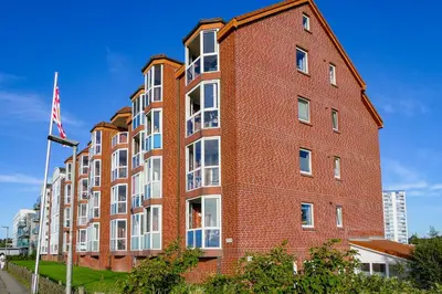 Das Gebäude in dem sich die Ferienwohnung befindet