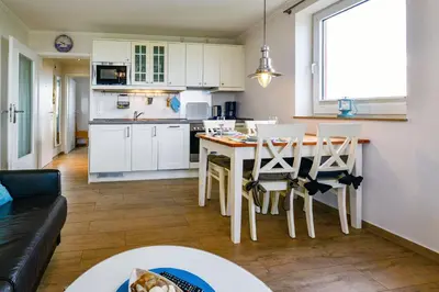 Küche/Küchenzeile in der Unterkunft Haus Horizont HZ07
