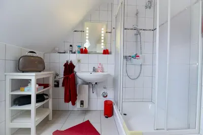 Ein Badezimmer in der Unterkunft Flockengrund S4AO