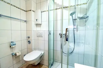 Ein Badezimmer in der Unterkunft Haus Horizont HZ19
