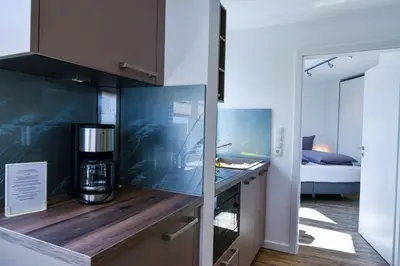 Küche/Küchenzeile in der Unterkunft Haus Nordseebrandung NA55