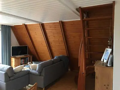 TV/Unterhaltungsangebot in der Unterkunft Ferienhaus am Meer