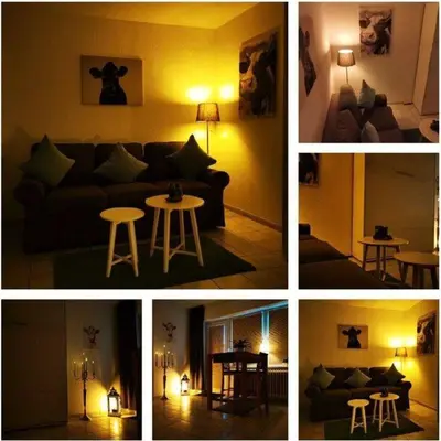 Ein Sitzbereich in der Unterkunft Deichwohnung Strandweg 7