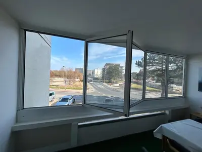 Ein Bett oder Betten in einem Zimmer der Unterkunft Gemütliches Ferien Apartment in Cuxhaven