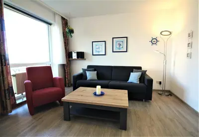 Ein Sitzbereich in der Unterkunft Residenz Passat Cuxhaven 3