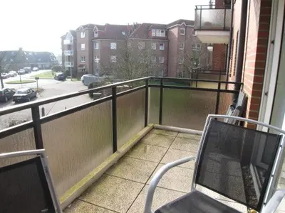 Ein Balkon oder eine Terrasse in der Unterkunft Residenz Passat Cuxhaven 3