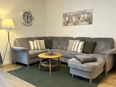 Ein Sitzbereich in der Unterkunft Residenz Passat Cuxhaven 4