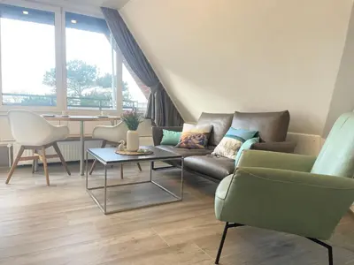Ein Sitzbereich in der Unterkunft Meeresbrandung 37