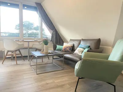 Ein Sitzbereich in der Unterkunft Meeresbrandung 37