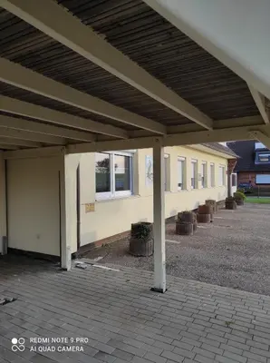 Das Gebäude in dem sich die Ferienwohnung befindet