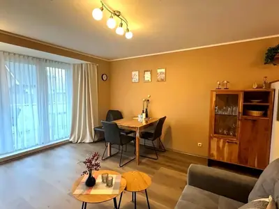 Ein Sitzbereich in der Unterkunft Residenz Haus am Mühlenpark