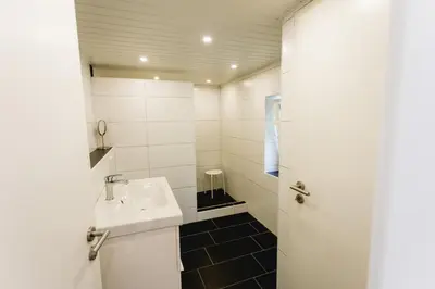 Ein Badezimmer in der Unterkunft Strandbrise