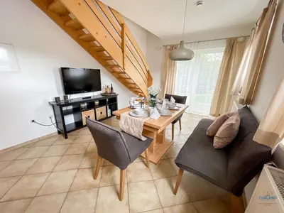 TV/Unterhaltungsangebot in der Unterkunft Residenz Grantz Sahlenburg Wohnung 3