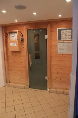 Grundriss der Unterkunft Ferienwohnung mit Seeblick und Schwimmbadnutzung in Cuxhaven