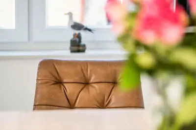Ein Sitzbereich in der Unterkunft Haus Küstenstern Wohnung 1
