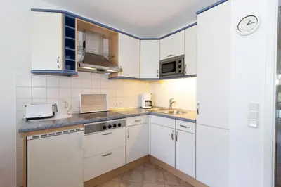 Küche/Küchenzeile in der Unterkunft Kurpark-Residenz 142