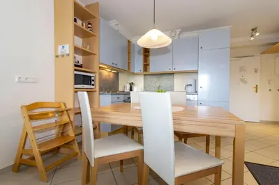 Küche/Küchenzeile in der Unterkunft Kurpark-Residenz 121