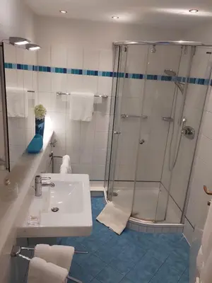 Ein Badezimmer in der Unterkunft Seeterrassen 10