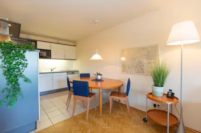 Küche/Küchenzeile in der Unterkunft Kurpark-Residenz 203