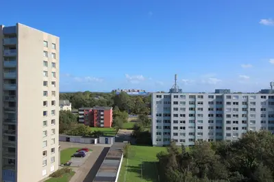 Das Gebäude in dem sich die Ferienwohnung befindet