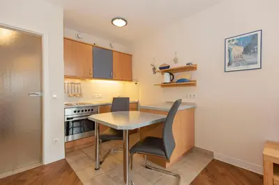 Küche/Küchenzeile in der Unterkunft Kurpark-Residenz 119