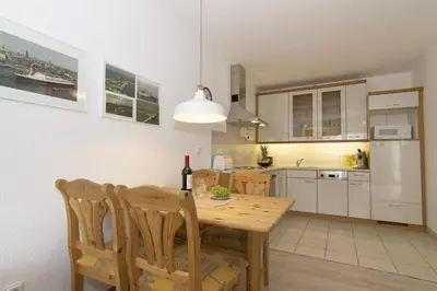 Küche/Küchenzeile in der Unterkunft Kurpark-Residenz 134