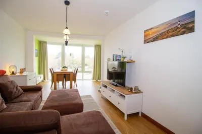 Ein Sitzbereich in der Unterkunft Kurpark-Residenz 141