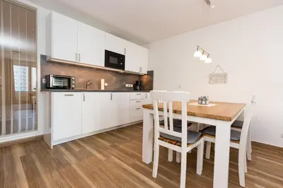 Küche/Küchenzeile in der Unterkunft Kurpark-Residenz 235