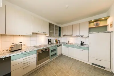 Küche/Küchenzeile in der Unterkunft Kurpark-Residenz 224